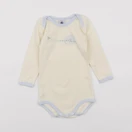 Petit Bateau - body bleu, jaune - 12 mois