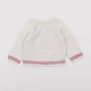 Boutchou - pull beige, rouge - 9 mois
