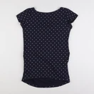 H&M - tee-shirt grossesse bleu, blanc - m