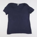 H&M - tee-shirt grossesse bleu - m