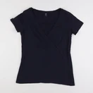 H&M - tee-shirt grossesse bleu - m