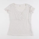 H&M - tee-shirt grossesse beige, noir - m