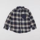 Vertbaudet - chemise bleu, beige - 4 ans