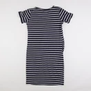 H&M - robe grossesse bleu, blanc - m