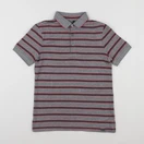 IKKS - polo gris, rose - 10 ans