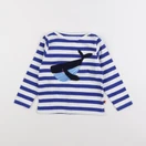 Cadet Rousselle - tee-shirt bleu, blanc - 2 ans