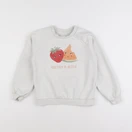 Vertbaudet - sweat blanc - 8 ans