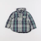 Natalys - chemise bleu, blanc - 6 mois