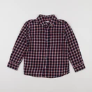 Monoprix - chemise bleu, rouge - 5 ans