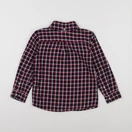 Monoprix - chemise bleu, rouge - 5 ans
