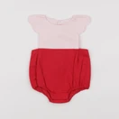 Jacadi - combinaison rouge, rose - 1 mois