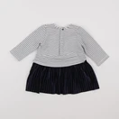 IKKS - robe blanc, noir - 12 mois