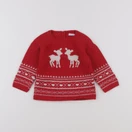 Boutchou - pull rouge - 9 mois
