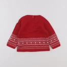 Boutchou - pull rouge - 9 mois