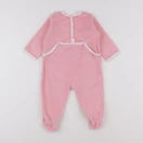 Petit Bateau - pyjama velours rose - 12 mois