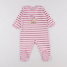 Petit Bateau - pyjama velours rose - 12 mois