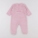 Petit Bateau - pyjama velours rose - 12 mois