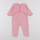 Petit Bateau - pyjama velours rose - 12 mois