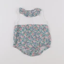 Boutchou - combinaison blanc, vert - 1 mois