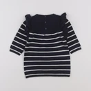 Vertbaudet - robe bleu, blanc - 6 mois