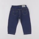Petit Bateau - jegging bleu - 12 mois