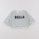 Tape à l'oeil - sweat blanc, bleu - 12 mois