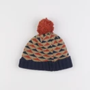 Boutchou - bonnet bleu, orange - 6/12 mois