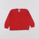 Petit Bateau - gilet rouge - 12 mois