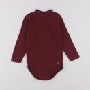 Petit Bateau - body à col bleu, rouge - 2 ans