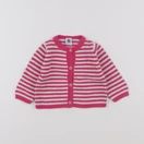 Petit Bateau - gilet rose - 12 mois