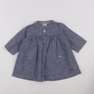 Petit Bateau - robe bleu - 3 mois