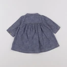 Petit Bateau - robe bleu - 3 mois