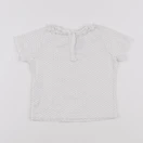 Petit Bateau - tee-shirt blanc, or - 12 mois