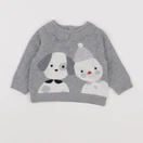 Jacadi - pull gris - 6 mois