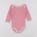 Petit Bateau - body rose - 12 mois