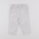 Cyrillus - pantalon blanc, rouge - 18 mois