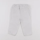 Cyrillus - pantalon blanc, rouge - 18 mois