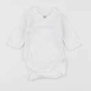 Petit Bateau - body blanc - 0 mois