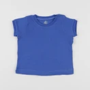 Petit Bateau - tee-shirt bleu - 6 mois