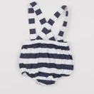 Jacadi - bloomer blanc, bleu - 3 mois