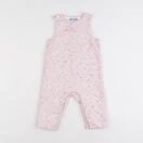 Jacadi - combinaison liberty blanc, rose - 12 mois
