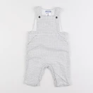 Jacadi - combinaison doublé blanc, bleu - 6 mois
