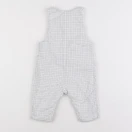 Jacadi - combinaison doublé blanc, bleu - 6 mois