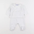 Jacadi - pyjama velours blanc - 6 mois