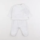 Jacadi - pyjama velours blanc - 6 mois