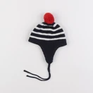 Jacadi - bonnet bleu, blanc - 6 mois