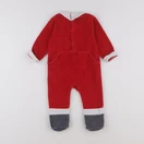 Vertbaudet - pyjama velours rouge - 12 mois