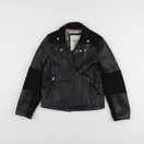 IKKS - veste simili cuir noir - 8 ans