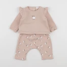 Vertbaudet - ensemble rose - 3 mois