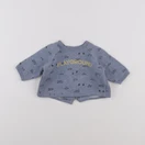 Boutchou - sweat bleu - 3 mois